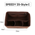 Wyjmowany filcowy organizer do torebki Luxury Handbag Speedy 25/30/35 – wkładka porządkująca, kosmetyczka, usztywniacz i wewnętrzna saszetka podróżna