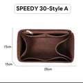 Wyjmowany filcowy organizer do torebki Luxury Handbag Speedy 25/30/35 – wkładka porządkująca, kosmetyczka, usztywniacz i wewnętrzna saszetka podróżna