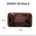 Wyjmowany filcowy organizer do torebki Luxury Handbag Speedy 25/30/35 – wkładka porządkująca, kosmetyczka, usztywniacz i wewnętrzna saszetka podróżna