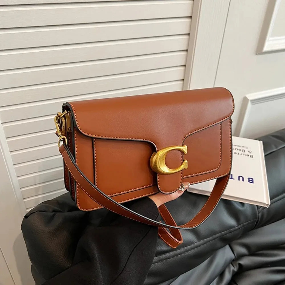 Damska Mała Torebka na Ramię – Klasyczna Torebka Crossbody w Stylu Retro, Minimalistyczna, Elegancka i Uniwersalna