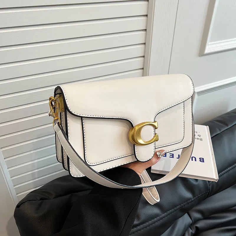Damska Mała Torebka na Ramię – Klasyczna Torebka Crossbody w Stylu Retro, Minimalistyczna, Elegancka i Uniwersalna