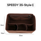 Wyjmowany filcowy organizer do torebki Luxury Handbag Speedy 25/30/35 – wkładka porządkująca, kosmetyczka, usztywniacz i wewnętrzna saszetka podróżna