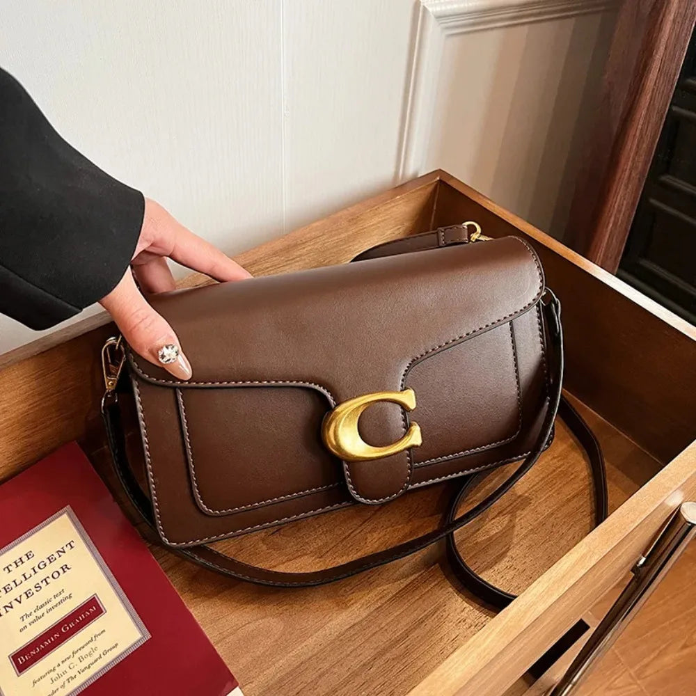 Damska Mała Torebka na Ramię – Klasyczna Torebka Crossbody w Stylu Retro, Minimalistyczna, Elegancka i Uniwersalna